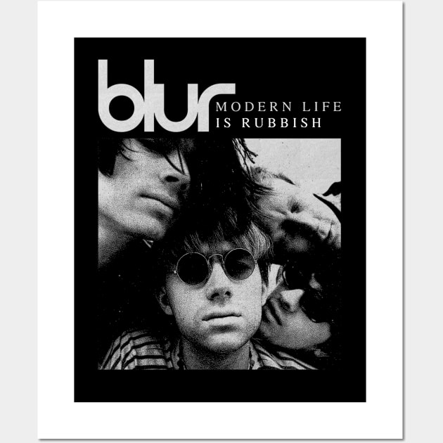 90s Blur Band Wall Art by Fear Nothing